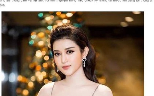 Trang tin cáo lỗi vì đăng tin sai sự thật về Á hậu Huyền My